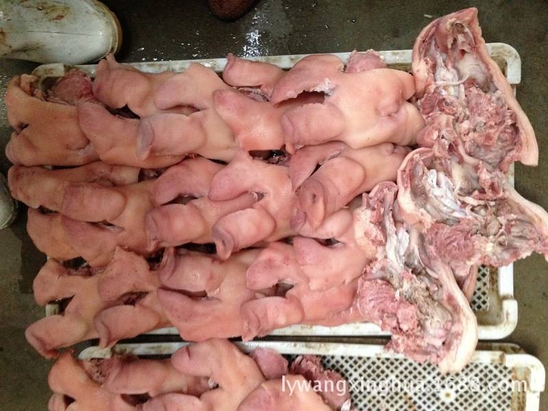 半成品熟猪头肉