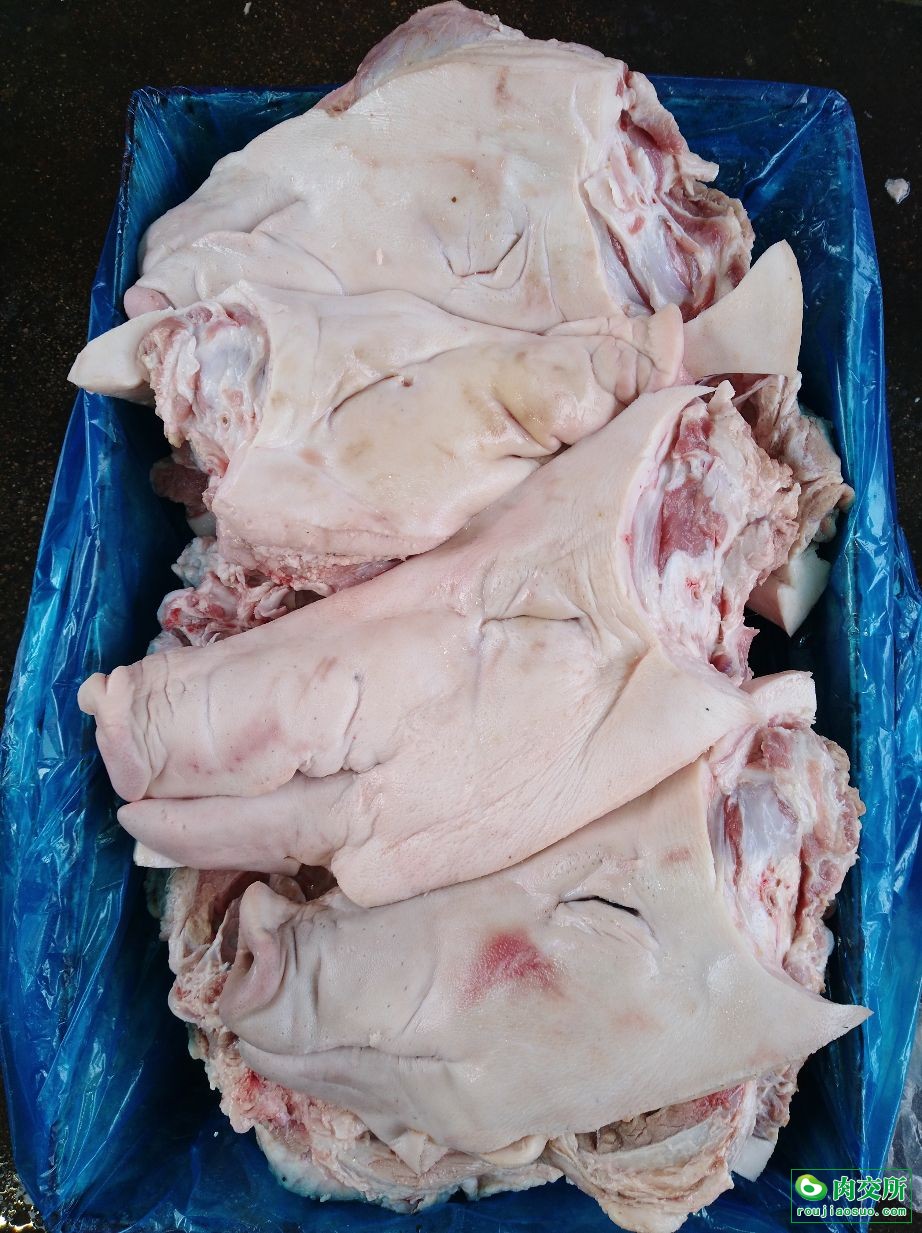 国产无耳肥猪头批发山东临沂市国产无耳肥猪头价格_肉交所