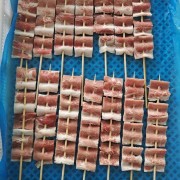 合成五花肉串